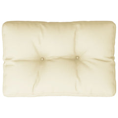 Pallet Cushion Cream 100% polyester 23.6 x 15.7 x 4.7 in
