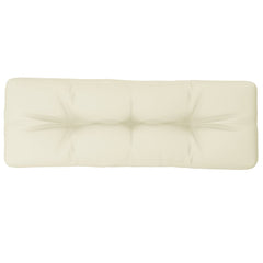 Pallet Cushion Cream Fabric (100% polyester) 47.2 x 15.7 x 4.7