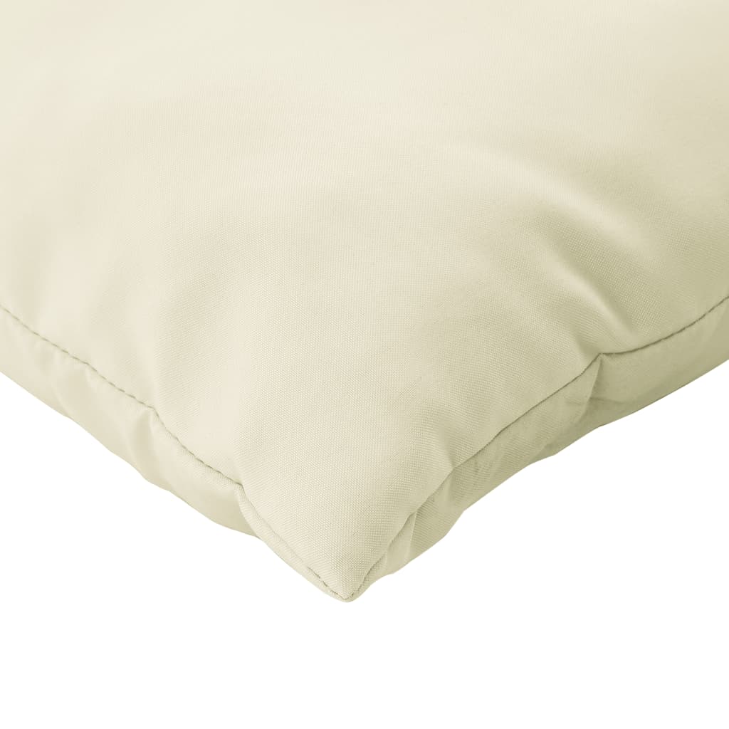Pallet Cushions 3 pcs Cream Fabric