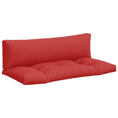Pallet Cushion Set of 2 Red Fabric (100% polyester)