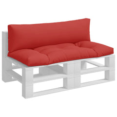 Pallet Cushion Set of 2 Red Fabric (100% polyester)