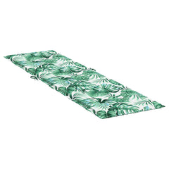Bostome deck chair cushion in leaf pattern, made of water-repellent Oxford fabric.