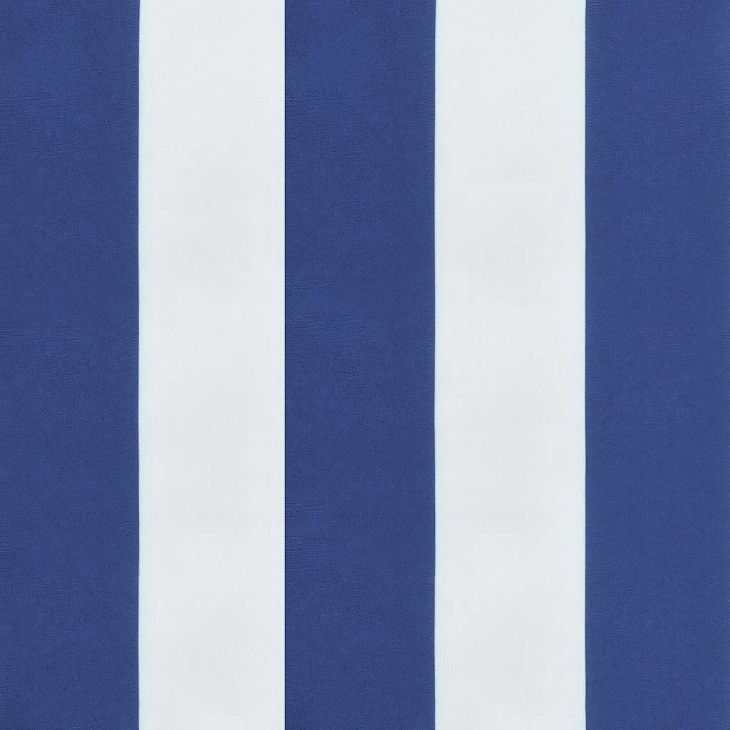 Blue and white striped Oxford deck chair cushion, 70.9 x 19.7 x 1.6 inches.