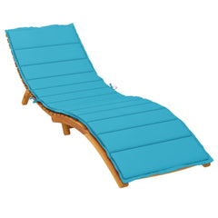 Sun Lounger Cushion Turquoise Oxford fabric (100% polyester)