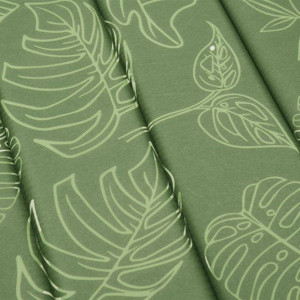 Bostome Sun Lounger Cushion with leaf pattern, made of durable Oxford fabric and soft foam filling.