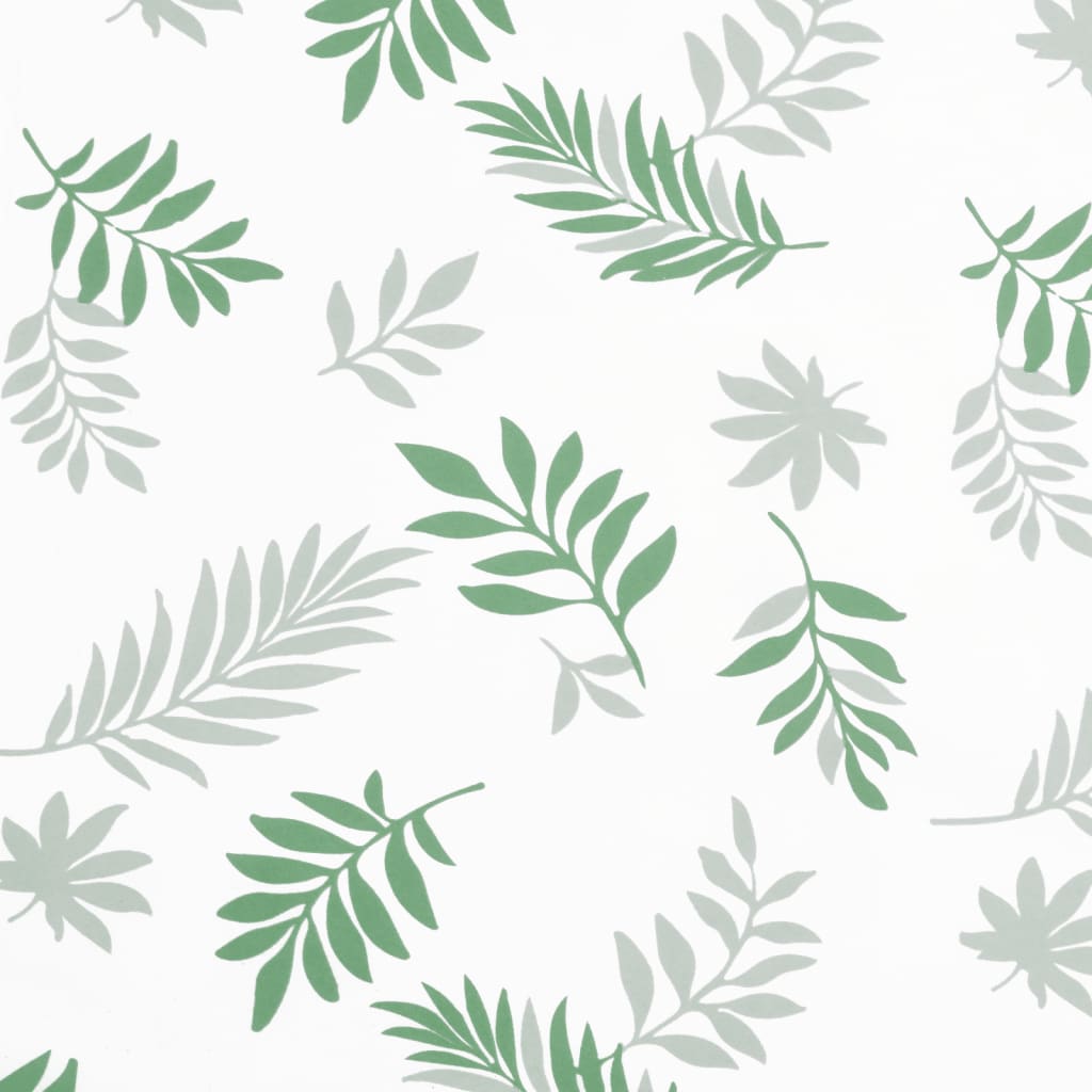Leaf-pattern polyester garden bench cushion, 78.7x19.7x2.8 inches.
