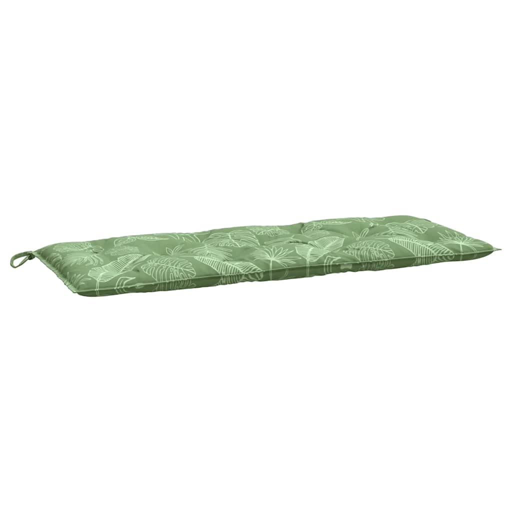 Bostome garden bench cushions with a leaf pattern, 47.2 inches, in durable outdoor fabric.