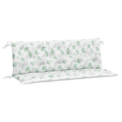 Bostome outdoor bench cushions feature a leaf pattern and water-repellent fabric for comfort.