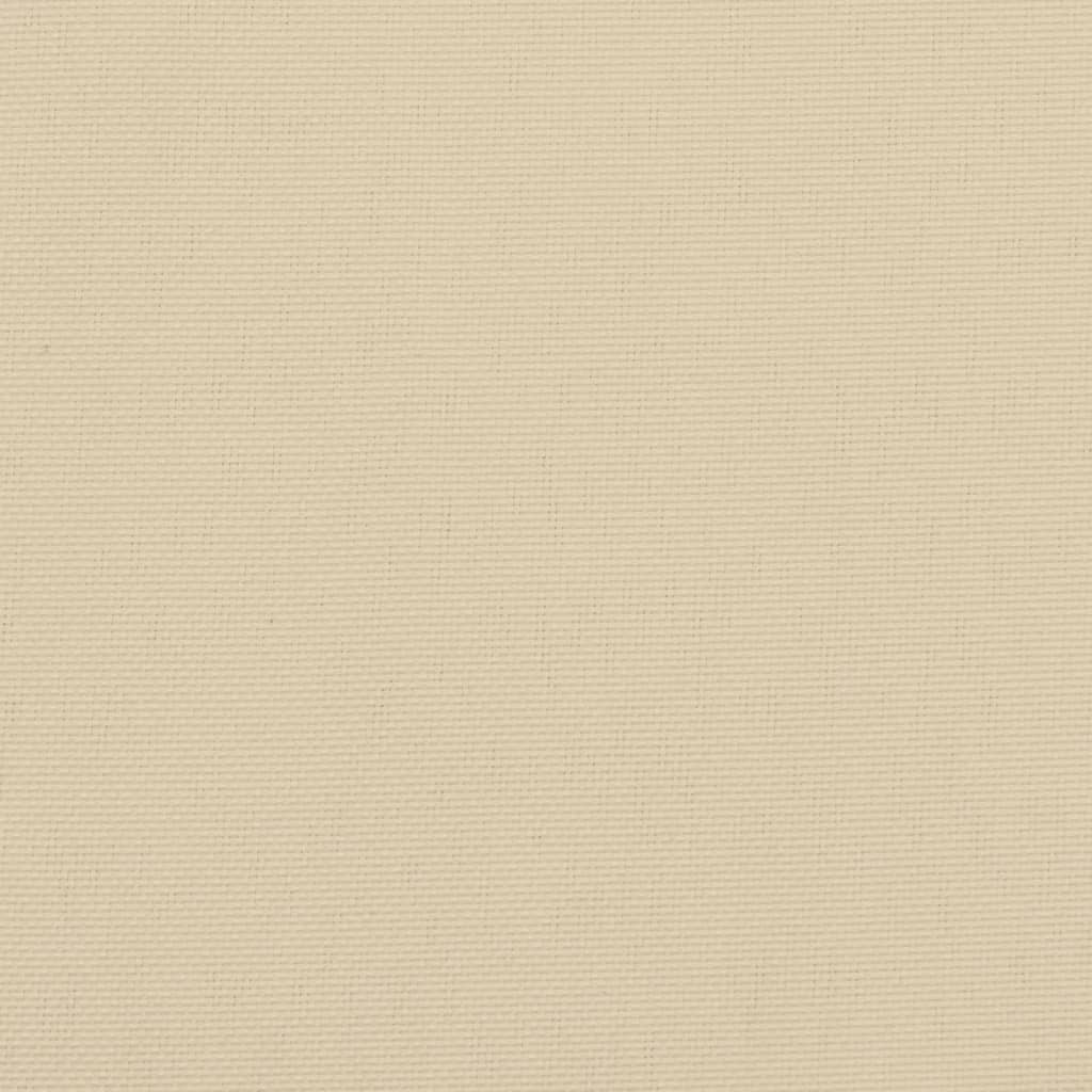 Beige outdoor garden bench cushions made of water-resistant Oxford fabric in a 2-pack.