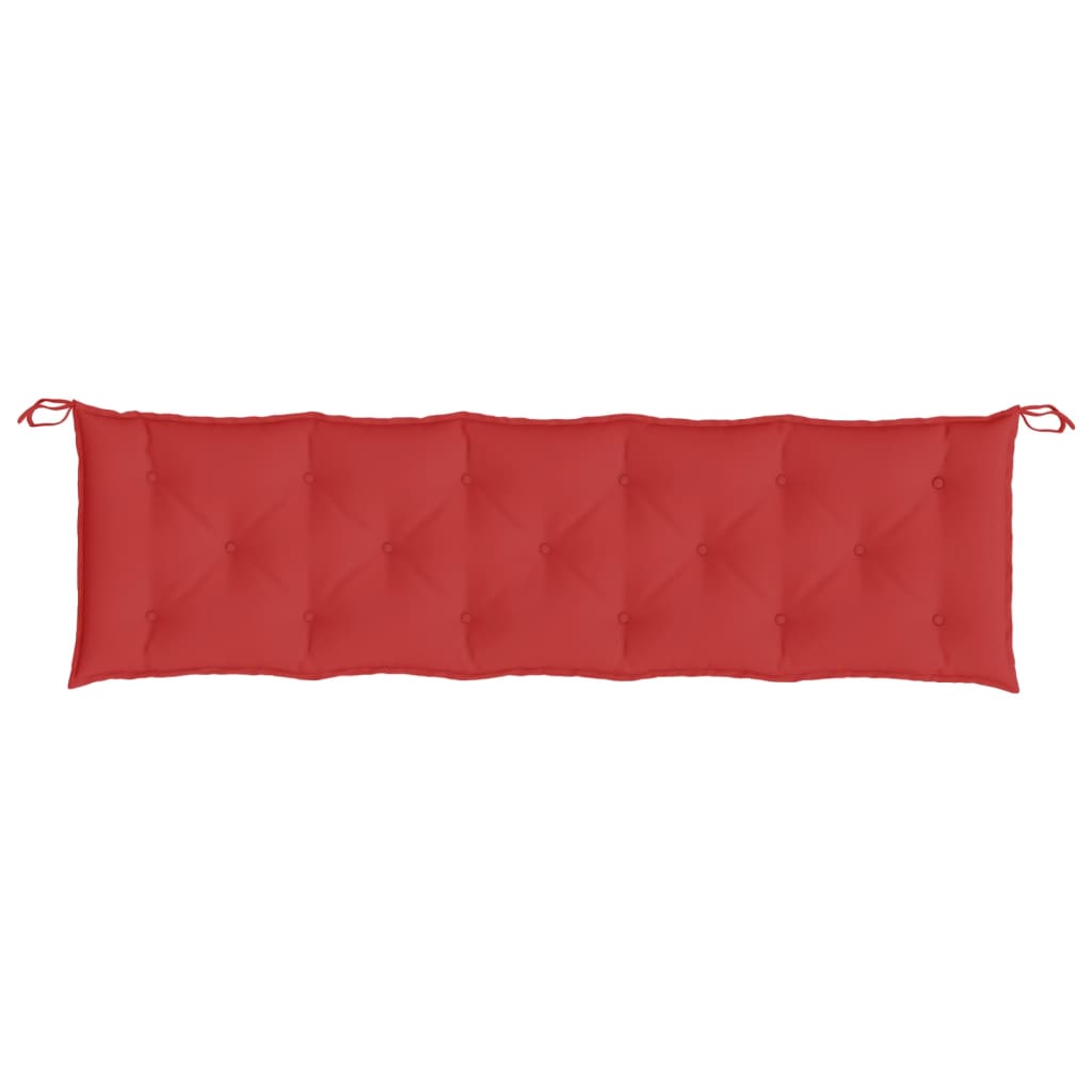Garden Bench Cushions 2 pcs Red 70.9x19.7x2.8 Oxford Fabric