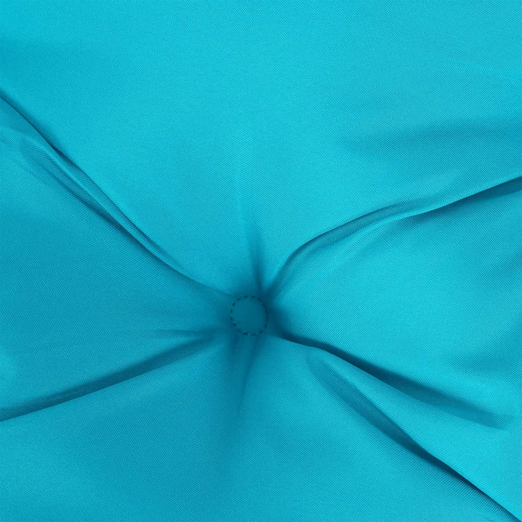 Turquoise outdoor bench cushions with durable fabric and non-slip ties, measuring 78.7 inches.