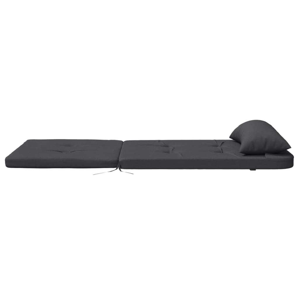 Two anthracite cushions made of durable Oxford fabric for Adirondack chairs.