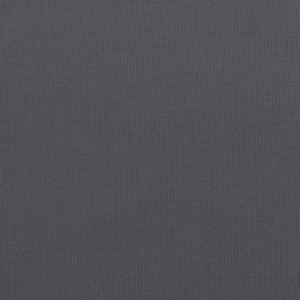Two anthracite cushions made of durable Oxford fabric for Adirondack chairs.