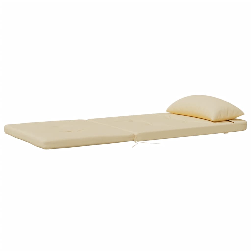 Beige cushions for Adirondack chairs made of water-resistant Oxford fabric with foam filling.