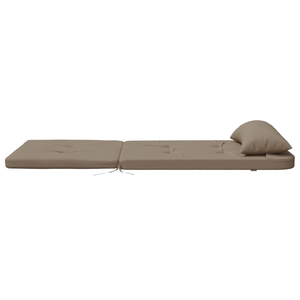 Taupe Oxford fabric cushions for Adirondack chairs, sold as a 2-pack.