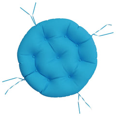 Round Cushion Light Blue Ø 23.6x4.3 Oxford Fabric