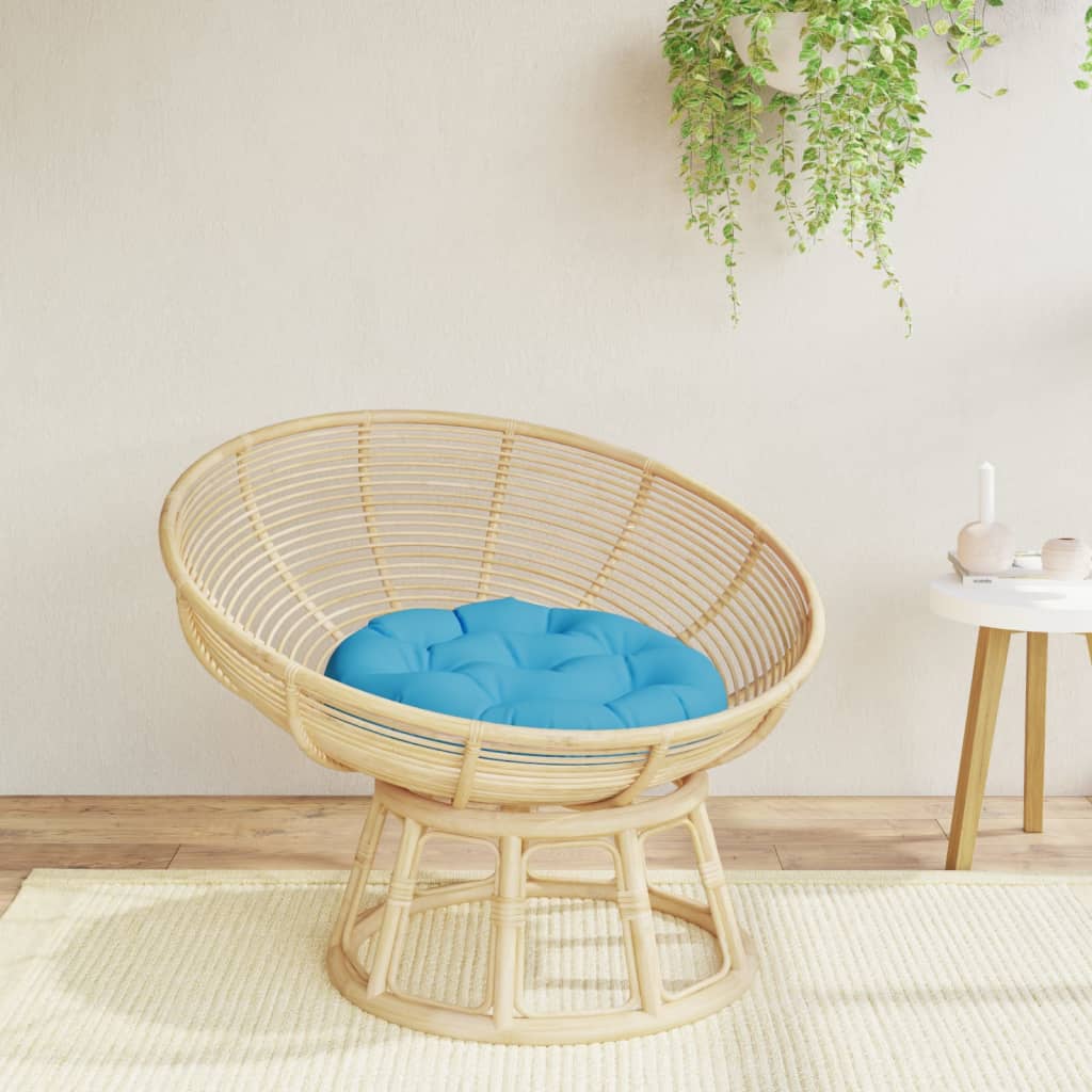 Round Cushion Light Blue Ø 23.6x4.3 Oxford Fabric