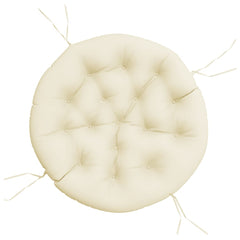 Round Cushion Cream Ø 39.4x4.3 Oxford Fabric