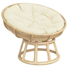 Round Cushion Cream Ø 39.4x4.3 Oxford Fabric