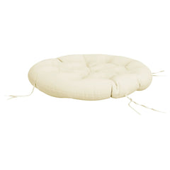 Round Cushion Cream Ø 39.4x4.3 Oxford Fabric