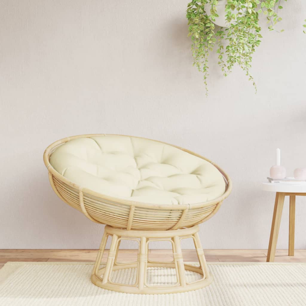 Round Cushion Cream Ø 39.4x4.3 Oxford Fabric