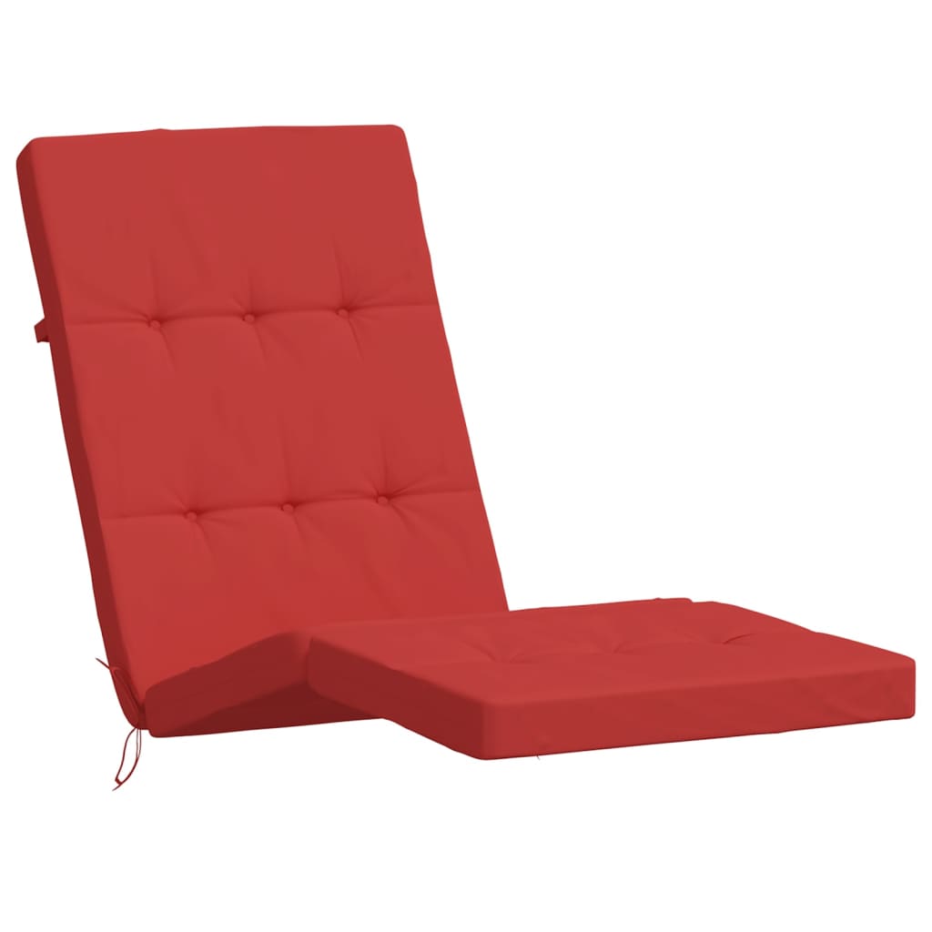 Deck Chair Cushions 2 pcs Red Oxford Fabric