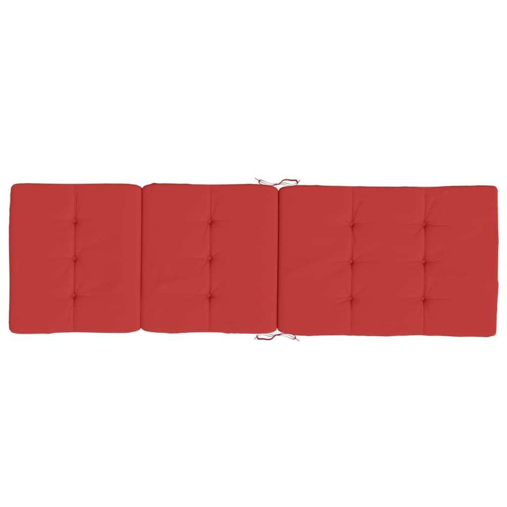 Deck Chair Cushions 2 pcs Red Oxford Fabric