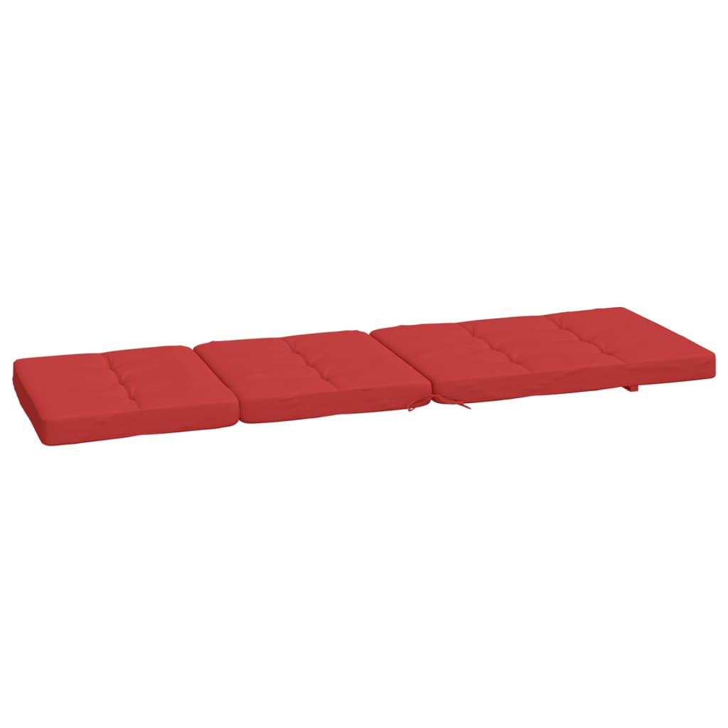 Deck Chair Cushions 2 pcs Red Oxford Fabric