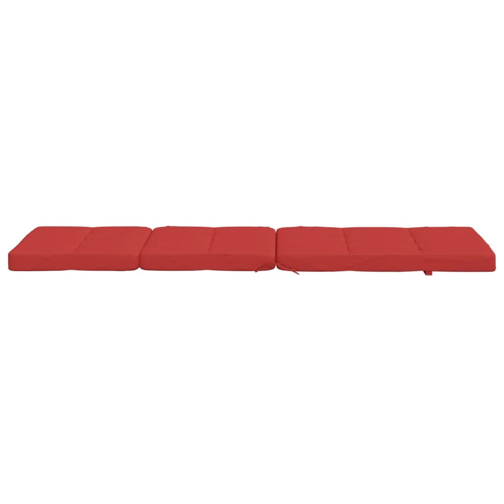 Deck Chair Cushions 2 pcs Red Oxford Fabric