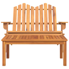 Garden Lounge Set Set of 2 Solid acacia wood Large Foldable