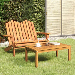Garden Lounge Set Set of 2 Solid acacia wood Large Foldable