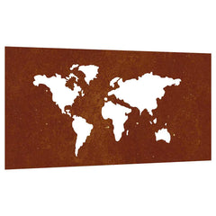 Garden Wall Decoration Starts as normal metal color, Rusts over time