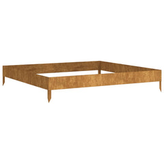 Garden Raised Bed 39.4x39.4x7.3 Corten Steel