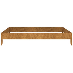Garden Raised Bed 39.4x39.4x7.3 Corten Steel