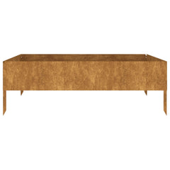 Garden Raised Bed 39.4x39.4x13.2 Corten Steel