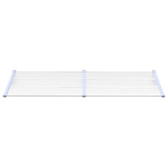 Door Canopy Gray and Transparent 94.1x35.4 Polycarbonate