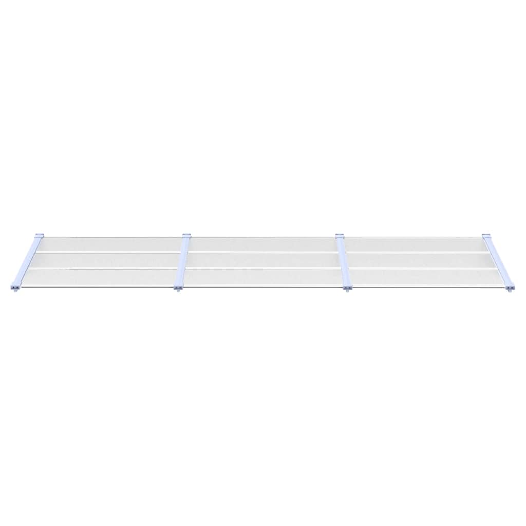 Door Canopy Gray and Transparent 117.1x35.4 Polycarbonate