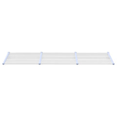 Door Canopy Gray and Transparent 117.1x35.4 Polycarbonate