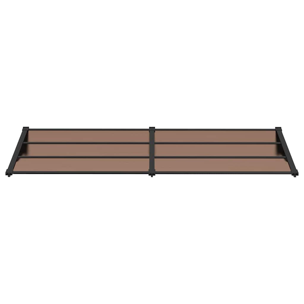 Door Canopy Black 94.1x35.4 Polycarbonate