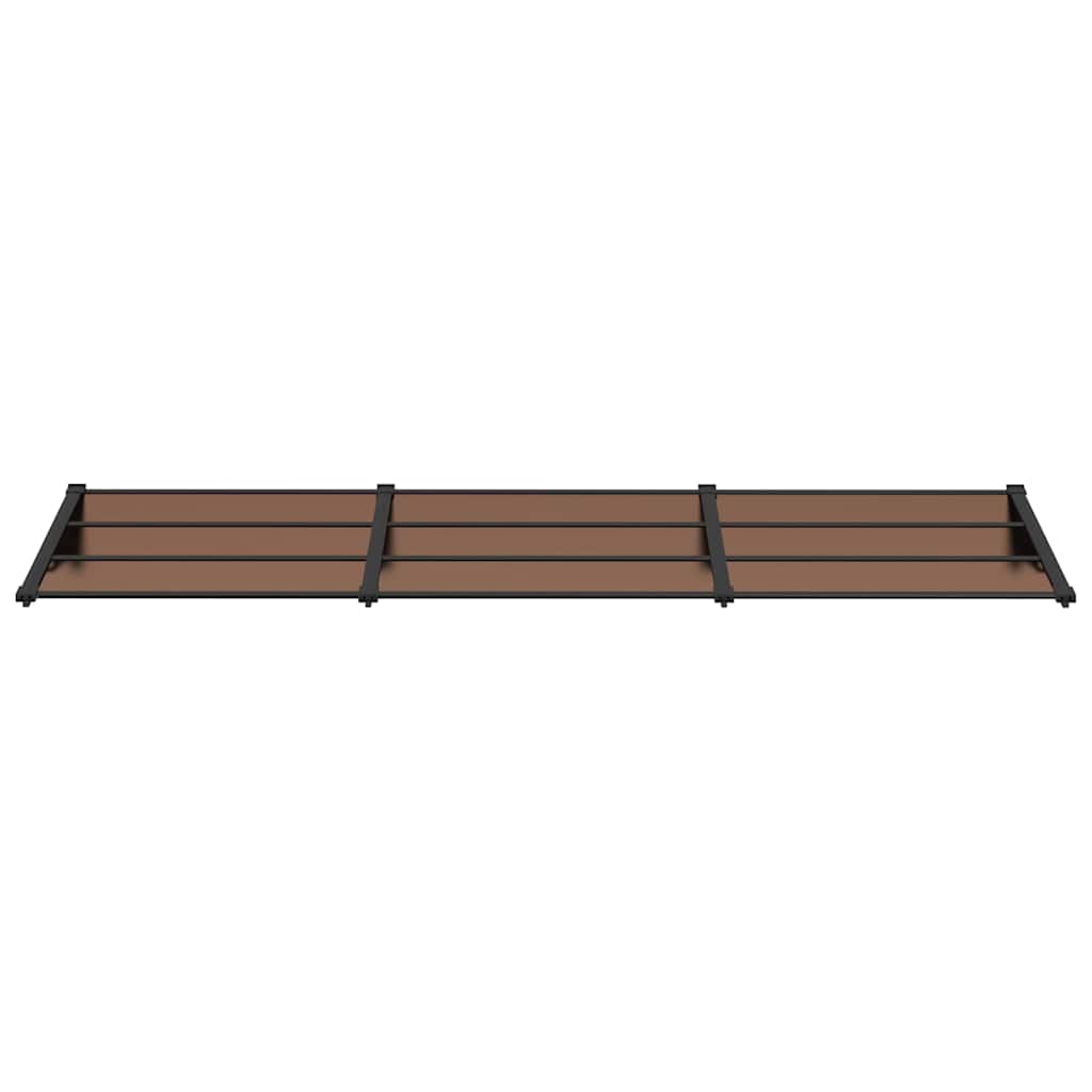 Door Canopy Black 117.1x35.4 Polycarbonate