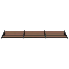 Door Canopy Black 117.1x35.4 Polycarbonate