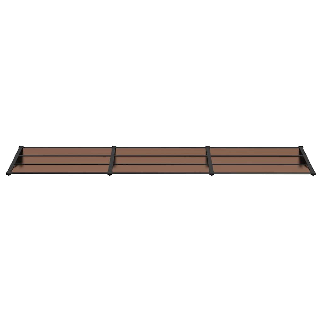 Door Canopy Black 141.1x35.4 Polycarbonate