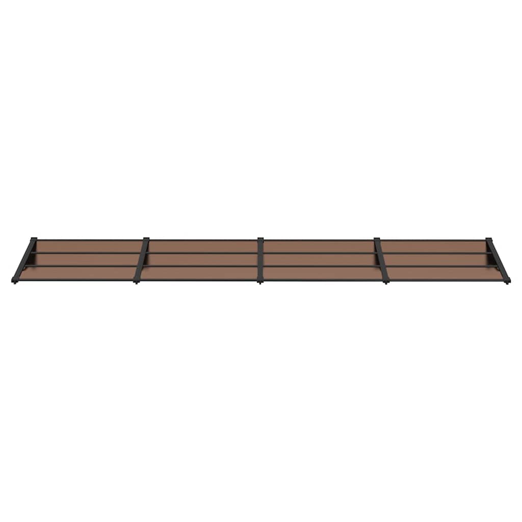 Door Canopy Black 155.9x35.4 Polycarbonate