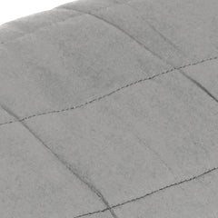 Weighted Blanket Gray Cotton, Polyester, Glass beads King