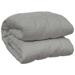 Weighted Blanket Gray Cotton Fabric, Polyester, Glass Beads King