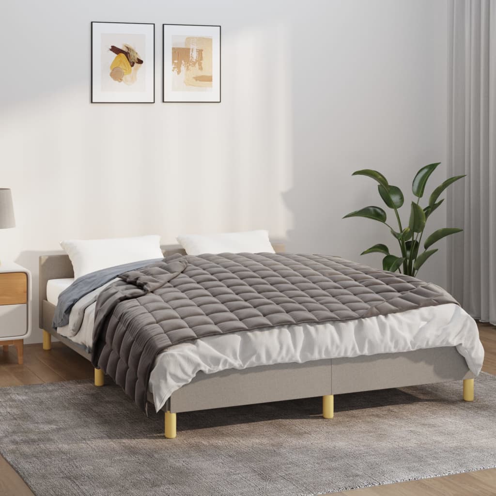 Weighted Blanket Gray 55.1x78.7 13.2 lb Fabric