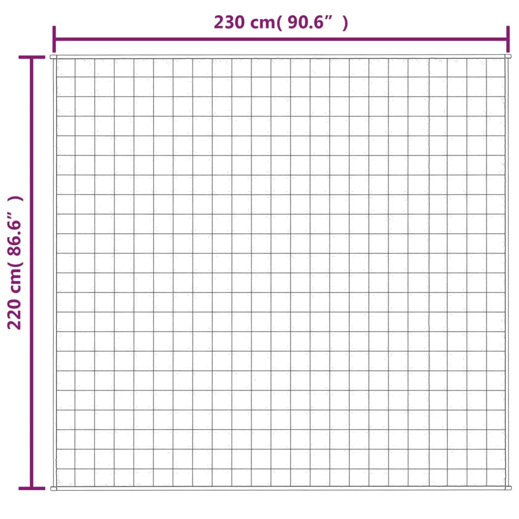 Weighted Blanket Blue 86.6x90.6 24.3 lb Fabric