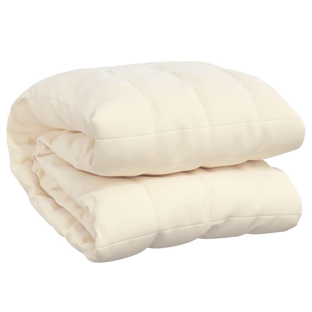 Weighted Blanket Light Cream 55.1x78.7 13.2 lb Fabric
