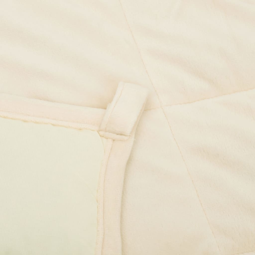 Weighted Blanket Light Cream 55.1x78.7 13.2 lb Fabric