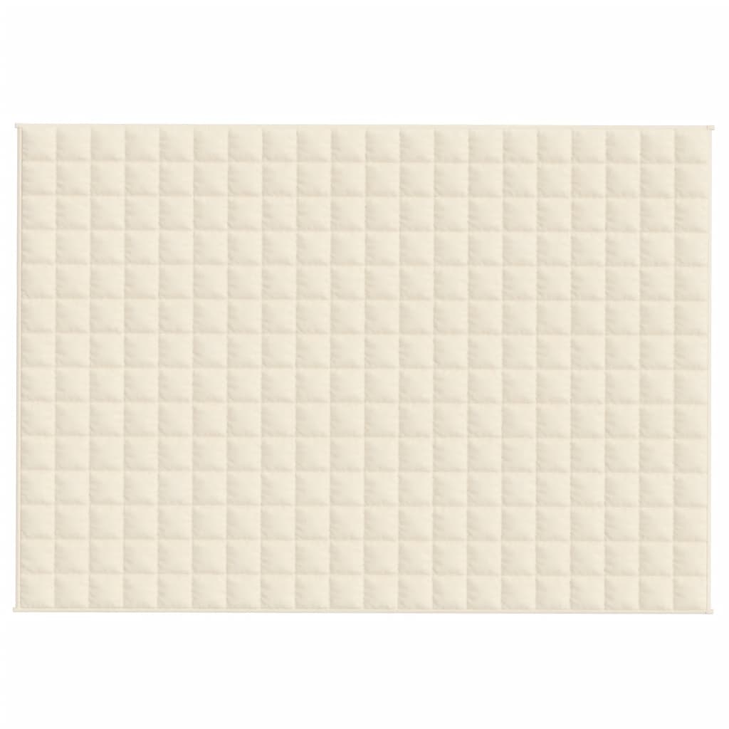 Weighted Blanket Light Cream 55.1x78.7 22 lb Fabric